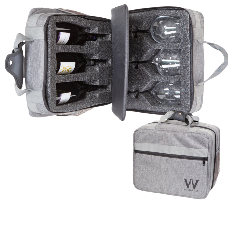 Mala EZ Trip – Bolsa Pequena Com Espuma Protetora De Garrafas e Taças