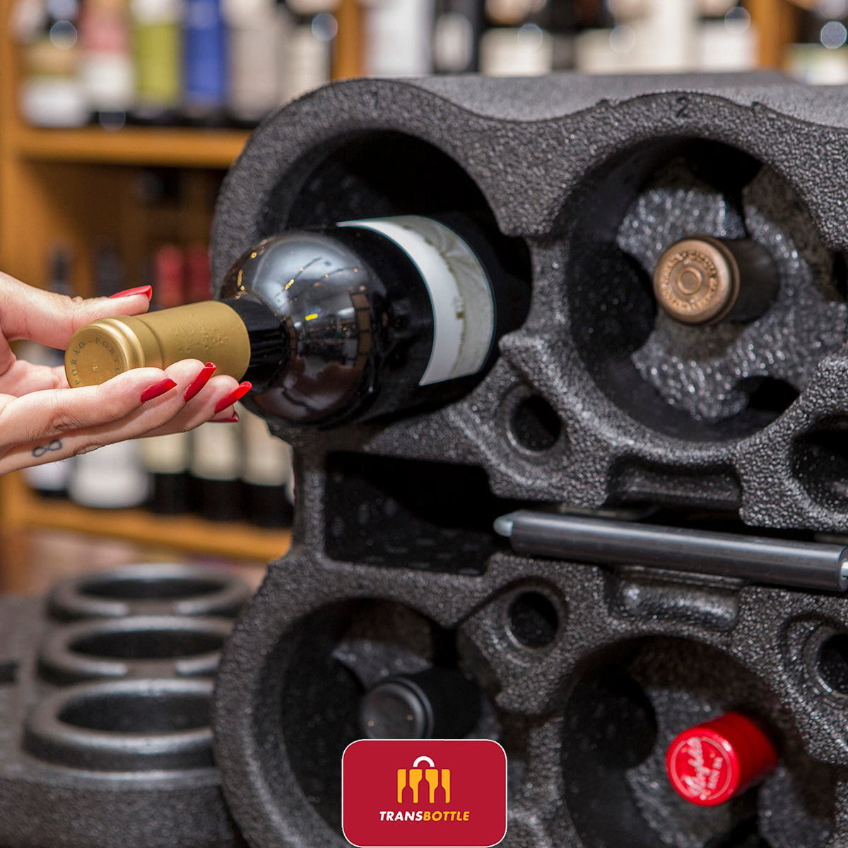 Transbottle Para 6 Garrafas + Mala Exclusiva de Transporte Segurança Para Garrafas Anti Impacto