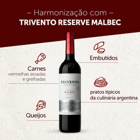 Vinho Argentino Tinto Reserva Trivento Malbec 750ml
