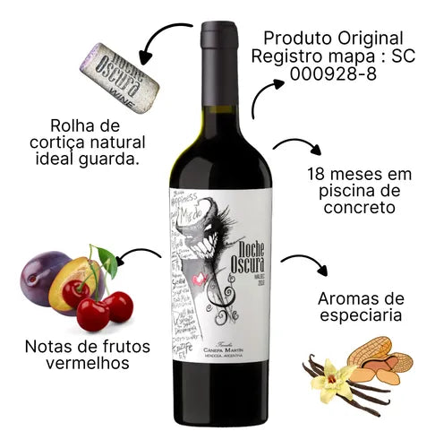 Vinho Tinto Malbec 750ml Argentino Seco Kit X 4