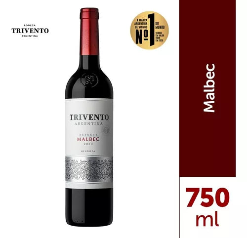 Vinho Argentino Tinto Reserva Trivento Malbec 750ml