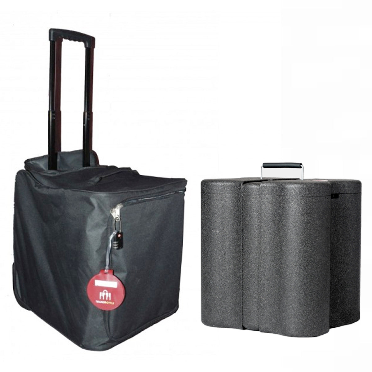 Transbottle Para 6 Garrafas + Mala Exclusiva de Transporte Segurança Para Garrafas Anti Impacto